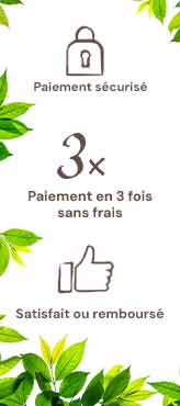 Paiement sécurisé, livraison gratuite, satisfait ou remboursé